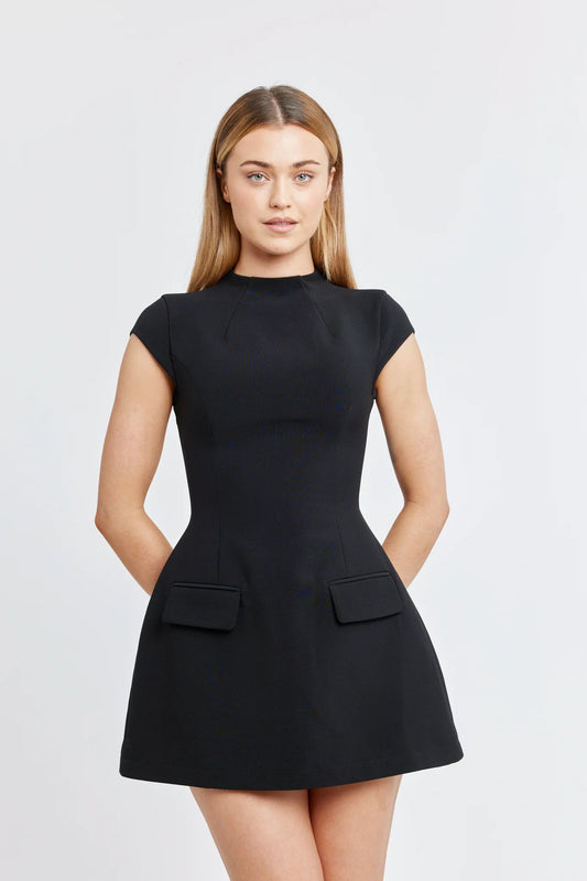 Slevee Coup Mini Dress | Black